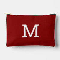 Classic Red Monogram Erstausstattung Makeup Bag