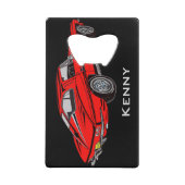 Classic Red Mustang Design Flaschenöffner (Vorderseite)