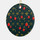 Classic Red Ornaments Ceramic Christmas Ornament (Links)