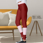 Classic Red Pink Valentine's Day Girlfriend Gift Leggings