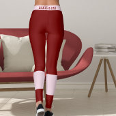 Classic Red Pink Valentine's Day Girlfriend Gift Leggings