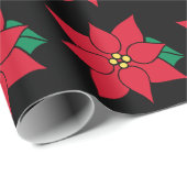 Classic Red Poinsettia Geschenkpapier (Rolleneckpunkt)