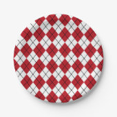 Classic Red Raute GRILLEN Picnic Summer Pappteller (Vorderseite)