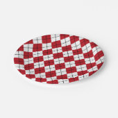 Classic Red Raute GRILLEN Picnic Summer Pappteller (Schrägansicht)