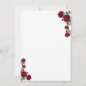 Classic Red Rose Wreath Kentucky Derby Invitation  Einladung (Rückseite)