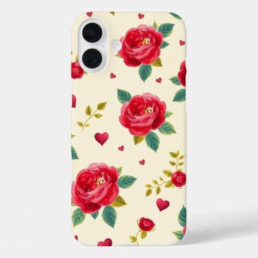 Classic Red Roses iPhone Case (Rückseite)