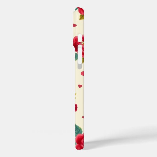 Classic Red Roses iPhone Case (Rückseite / Links)