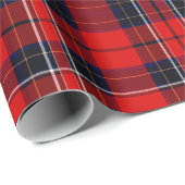 Classic Red Scottish Tartan Seamless Pattern Geschenkpapier (Rolleneckpunkt)