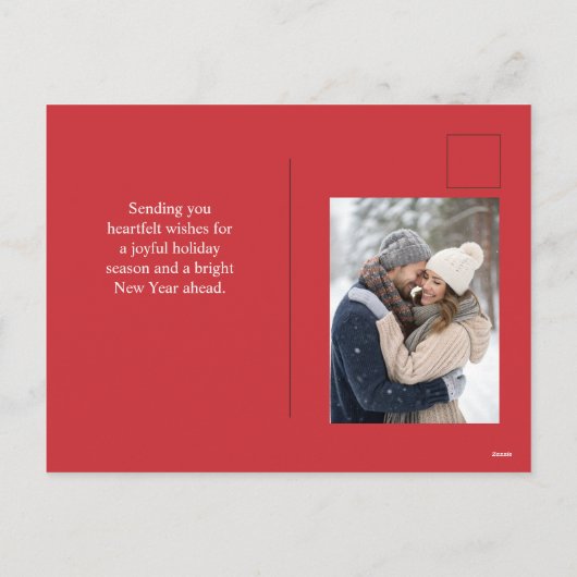 Classic Red Snowman Familie Weihnachten (Rückseite)