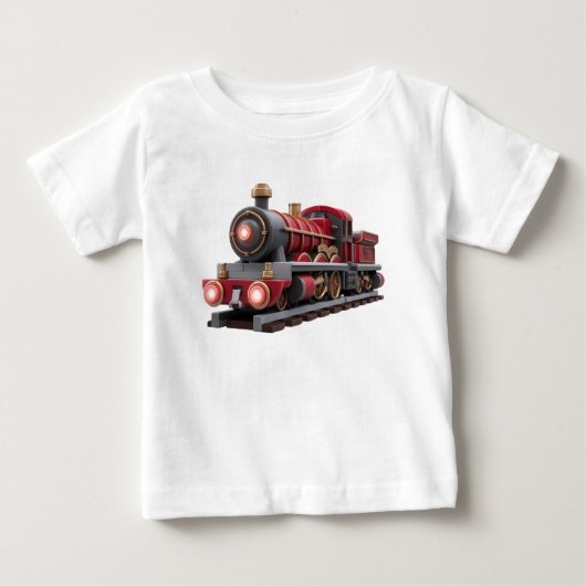 Classic Red Steam Train – Adventure Kids T-Shirt  (Vorderseite)