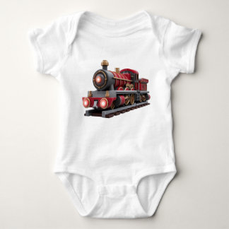 Classic Red Steam Train – Adventure Kids T-Shirt  Baby Strampler