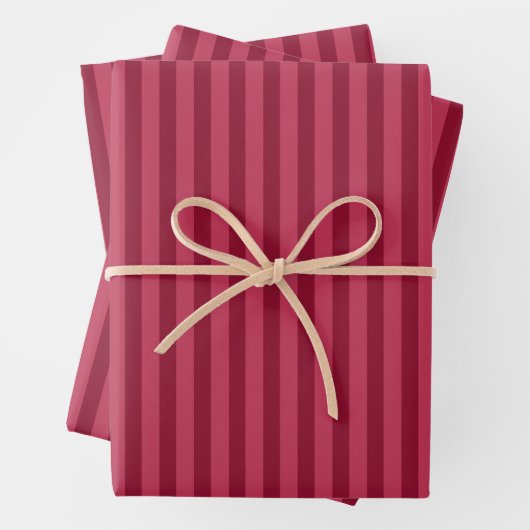 Classic Red Striped Christmas Geschenkpapier Set (Beispiel)