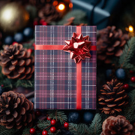 Classic Red Tartan Kariert - zeitlos und elegant Geschenkpapier