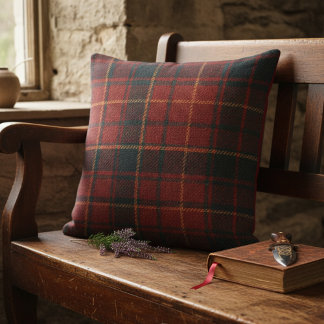 Classic Red Tartan Plaid - Cozy Rustic Charm Kissen