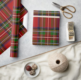 Classic Red Tartan Plaid Wrapping Paper Geschenkpapier