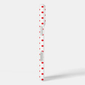 Classic Red Tiny Polka Dot Pattern Case-Mate iPhone Hülle (Rückseite / Rechts)