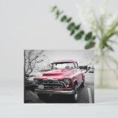 Classic Red Truck Postkarte (Stehend Vorderseite)