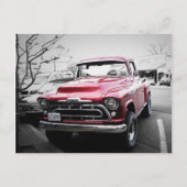 Classic Red Truck Postkarte (Vorderseite)
