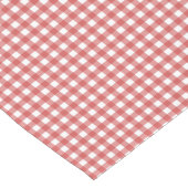 Classic Red und White Gingham Kurzer Tischläufer (Ecke)