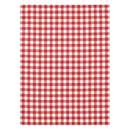 Classic Red & White Gingham Karo Tischdecke