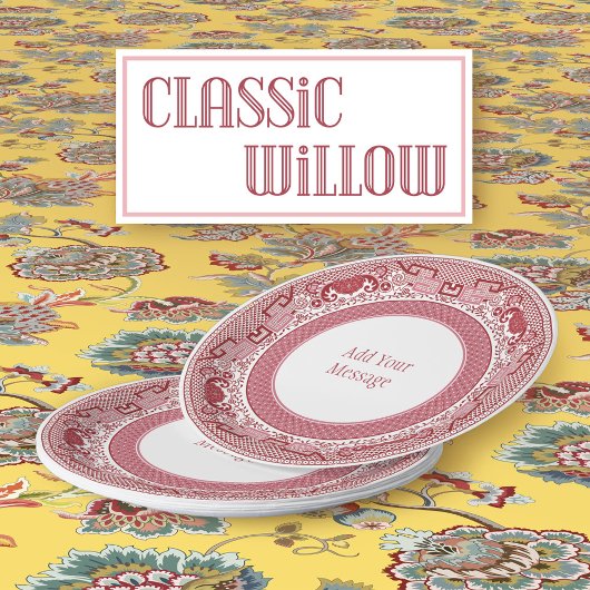 Classic Red Willow Paper Teller