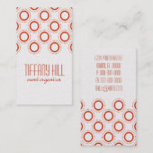 Classic Refinement Business Card, Orange Visitenkarte (Vorne/Hinten)