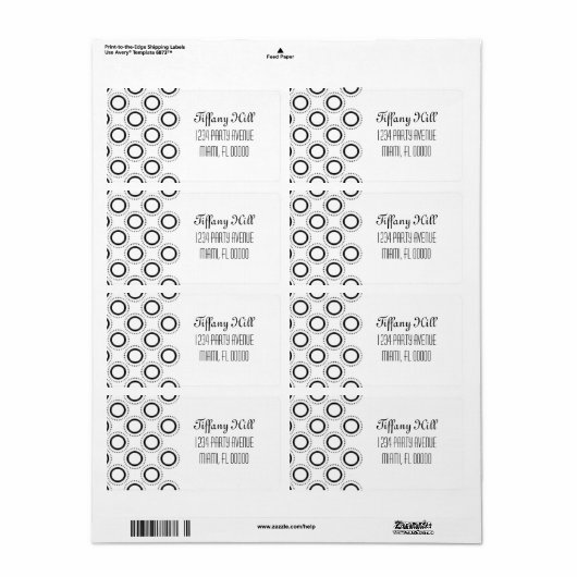 Classic Refinement Shipping Labels (Vorne)