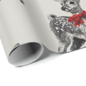 “Classic Reindeer Holiday Geschenkpapier (Rolleneckpunkt)