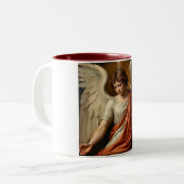 Classic Renaissance Angel Coffee Mug Zweifarbige Tasse (Vorderseite Links)