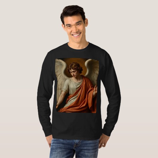 Classic Renaissance Angel Men's Long Sleeve Tee (Vorne ganz)