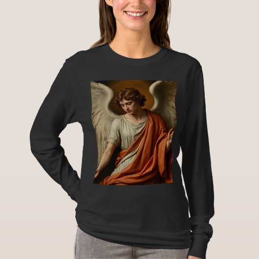 Classic Renaissance Angel Women's Long Sleeve Tee (Vorderseite)