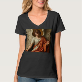 Classic Renaissance Angel Women's V-Neck Tee Shirt