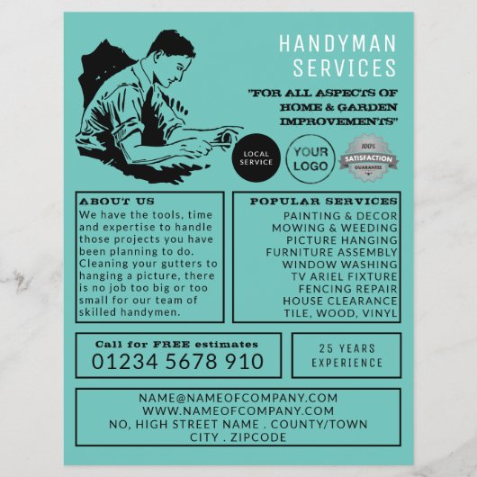 Classic Repräsident, Handymanwerbung Flyer (Vorne)