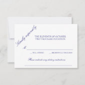 Classic Response Card RSVP Karte (Vorderseite)