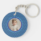 Classic Retirement Gifts For Men Stripe Pattern Schlüsselanhänger (Rückseite)