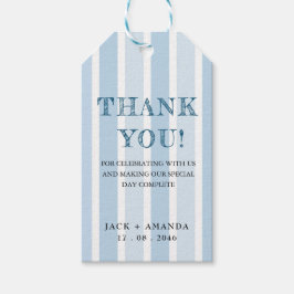 Classic Retro Baby Blue Wedding Packaging Tag Geschenkanhänger
