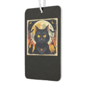 Classic Retro Black Cat Halloween T-Shirt Classic  Autolufterfrischer (Links)