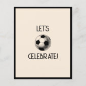 Classic Retro Black Soccer Budget 2. Geburtstag (Rückseite)