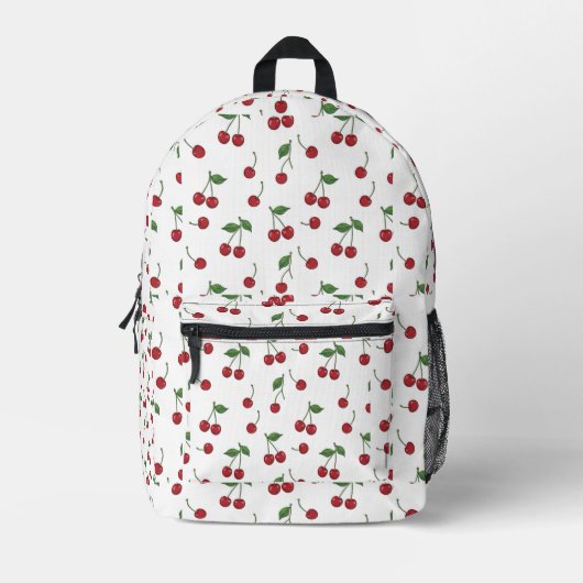 Classic Retro Cherry Harvest Bedruckter Rucksack (Vorderseite)