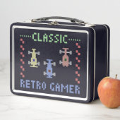 Classic Retro Gamer Pixel Race Metall Brotdose (Beispiel)