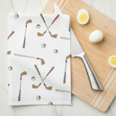 Classic Retro Golf Golfer Klettergarten Ball Muste Geschirrtuch (Viertel Falte)