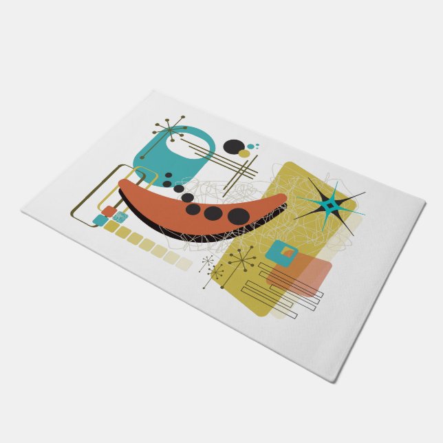 Classic Retro Redux Door Mat Fußmatte (Schrägansicht)