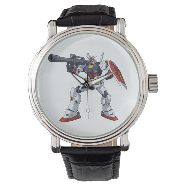 Classic Retro RX-78-2 Gundam Mecha Anime Illustrat Armbanduhr (Vorderseite)