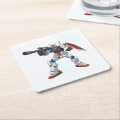 Classic Retro RX-78-2 Gundam Mecha Anime Illustrat Rechteckiger Pappuntersetzer (angewinkelt)