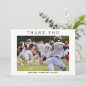 Classic Retro Vintag Handwriting Dankeschön Card Dankeskarte (Stehend Vorderseite)