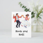 Classic Rock and Roll Jive Dancing Postcard Postkarte (Stehend Vorderseite)