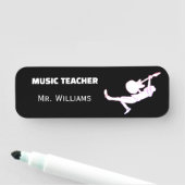 Classic Rock Music Teacher Namensschild (Beispiel)