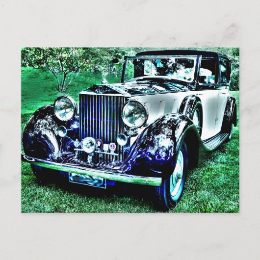 Classic Roll Royce Postkarte (Vorderseite)