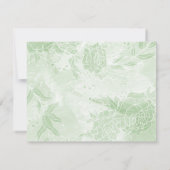 Classic Romantic Cotswolds Winter Blue Multi Event RSVP Karte (Rückseite)