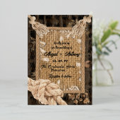 Classic Rope Wedding Folieneinladung (Stehend vorne)